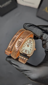 RoseGold Ladies Snake Watch