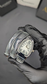 Silve Ladies Snake Watch