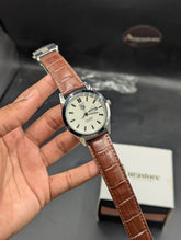 Carrera Tag Leather Strap Date Working