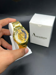 Golden Daniel Transparent Dial