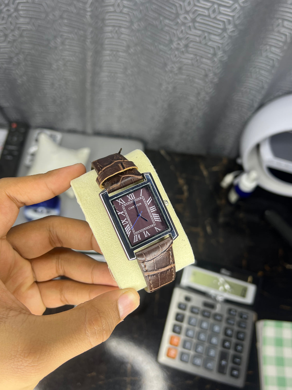 Cartier Leather Strap ( Brown )