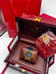 Patek Phillipe Leather ( Blue Copper )