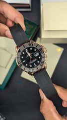 RLX Yatch Master Premium Silicone Strap | Stainless Steel Dial