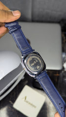 TOMI Blue Square Dial Strap Watch