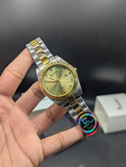 Aqua Time Quartz Stainless Steel Date Working