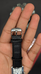 Tank Model Leather Strap White Dial