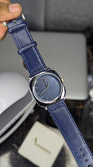 TOMI Blue Square Dial Strap Watch