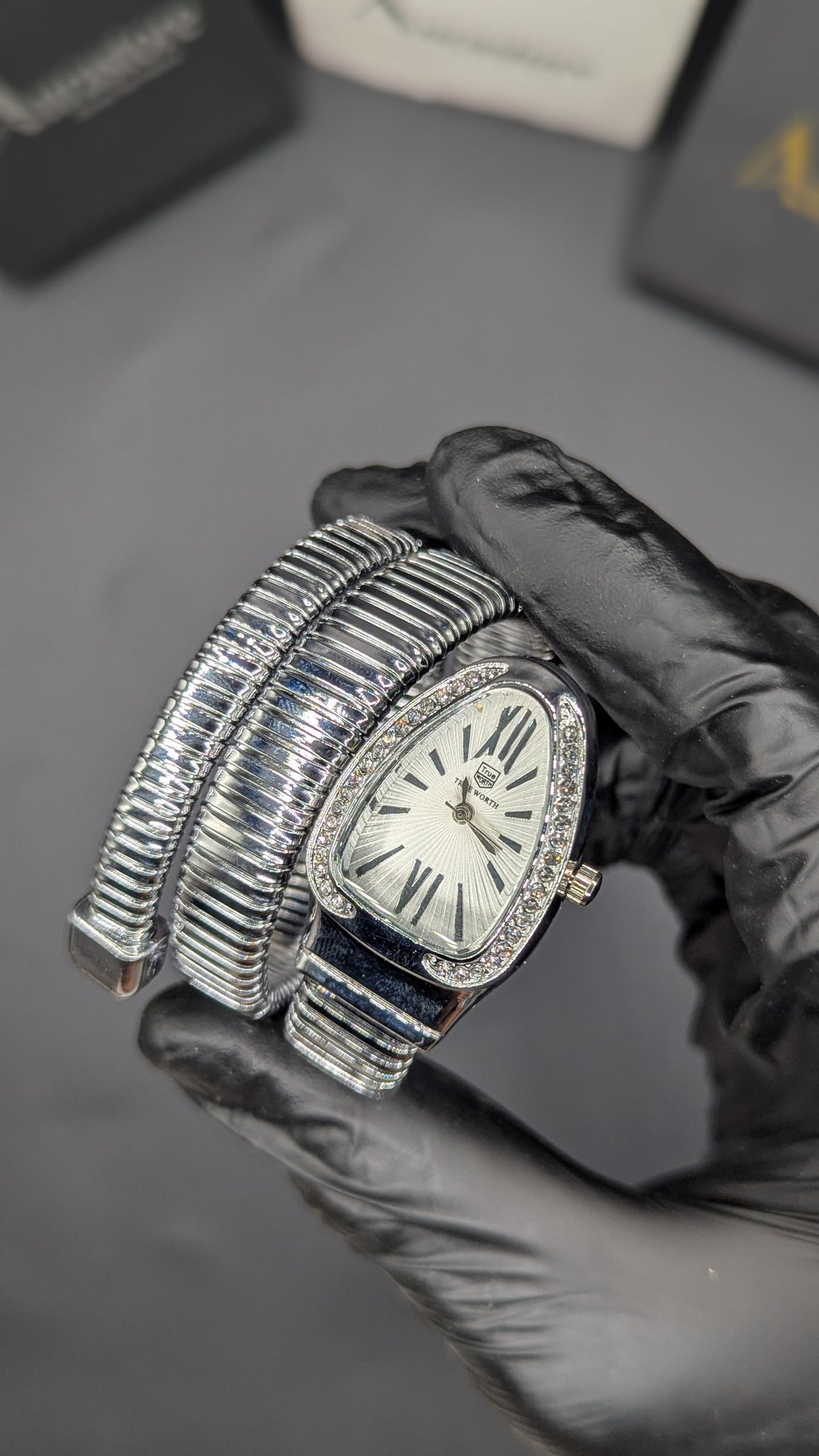 Silve Ladies Snake Watch