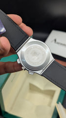 Leather Strap Quartz Premium Watch | Skeleton Dial With Date